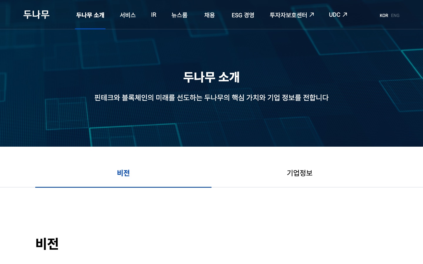 비전 | 두나무