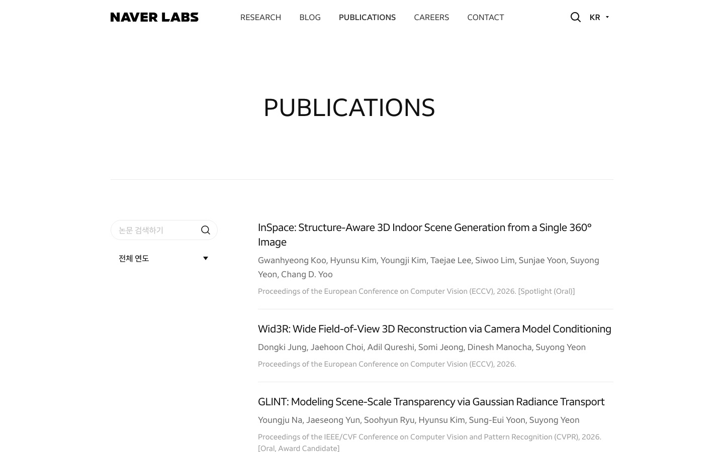 Publications | NAVER LABS