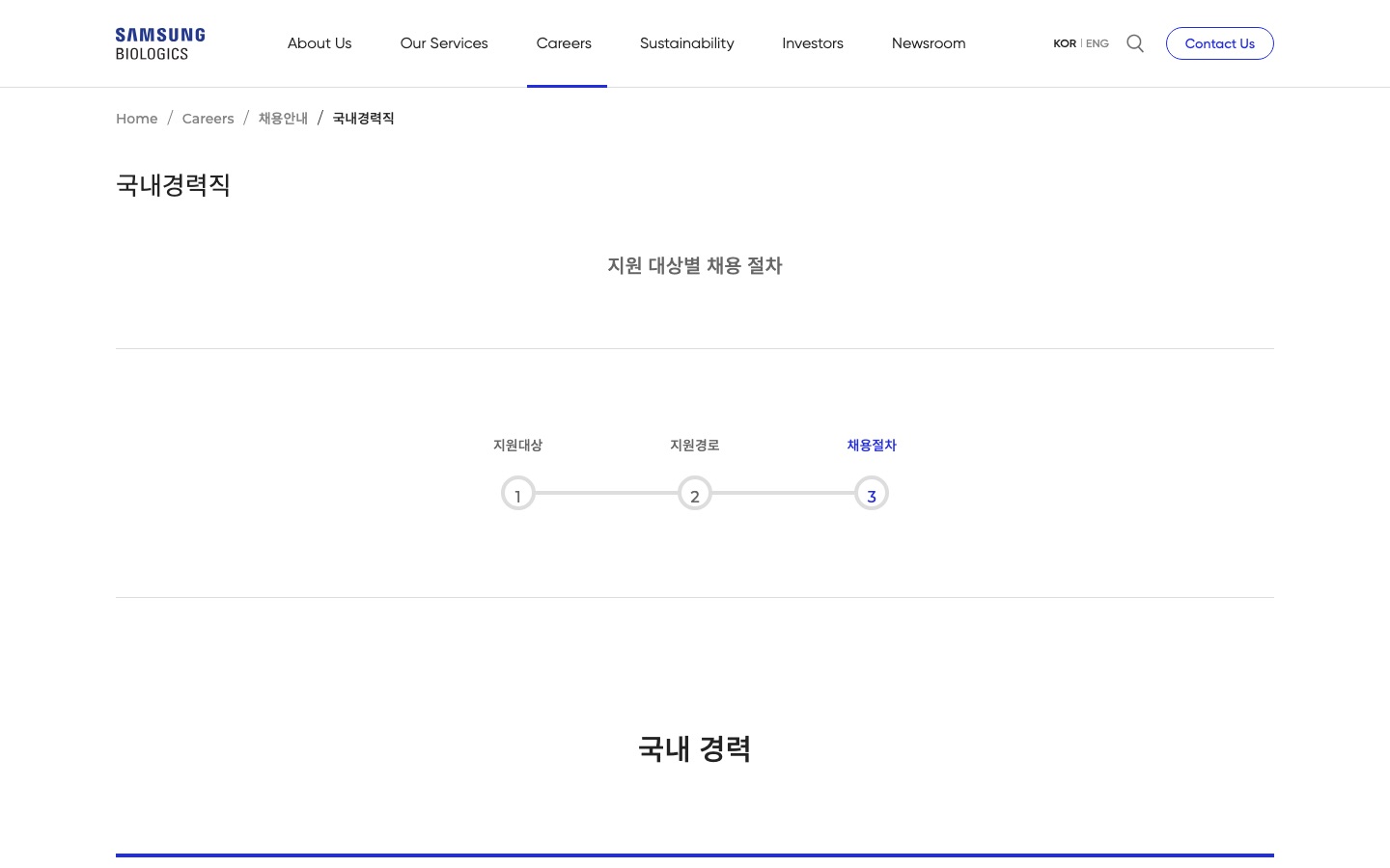 채용안내(국내경력) | 삼성바이오로직스