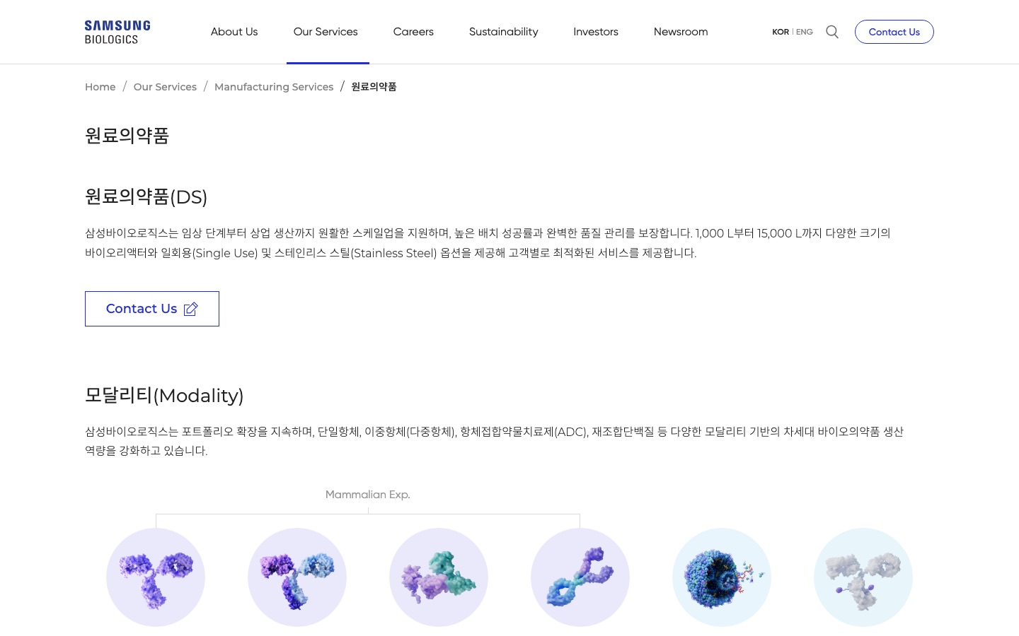 원료의약품 | 삼성바이오로직스